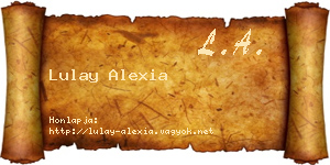 Lulay Alexia névjegykártya